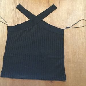 NWOT MANGO black striped tank